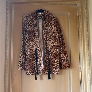 & Other Stories Leopard Print jacket in Brown and Tan